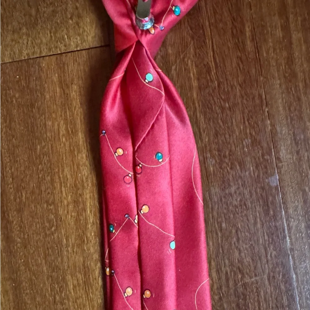 Playful Reindeer Kids Tie - Festive Red